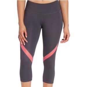 CALIA GREY WITH PINK CROPPED LEGGINGS